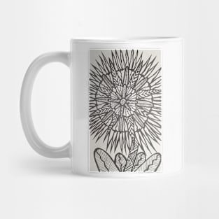 Flower drawing by hand Mug